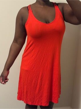 Heart Hips Bright Red Strappy Tank